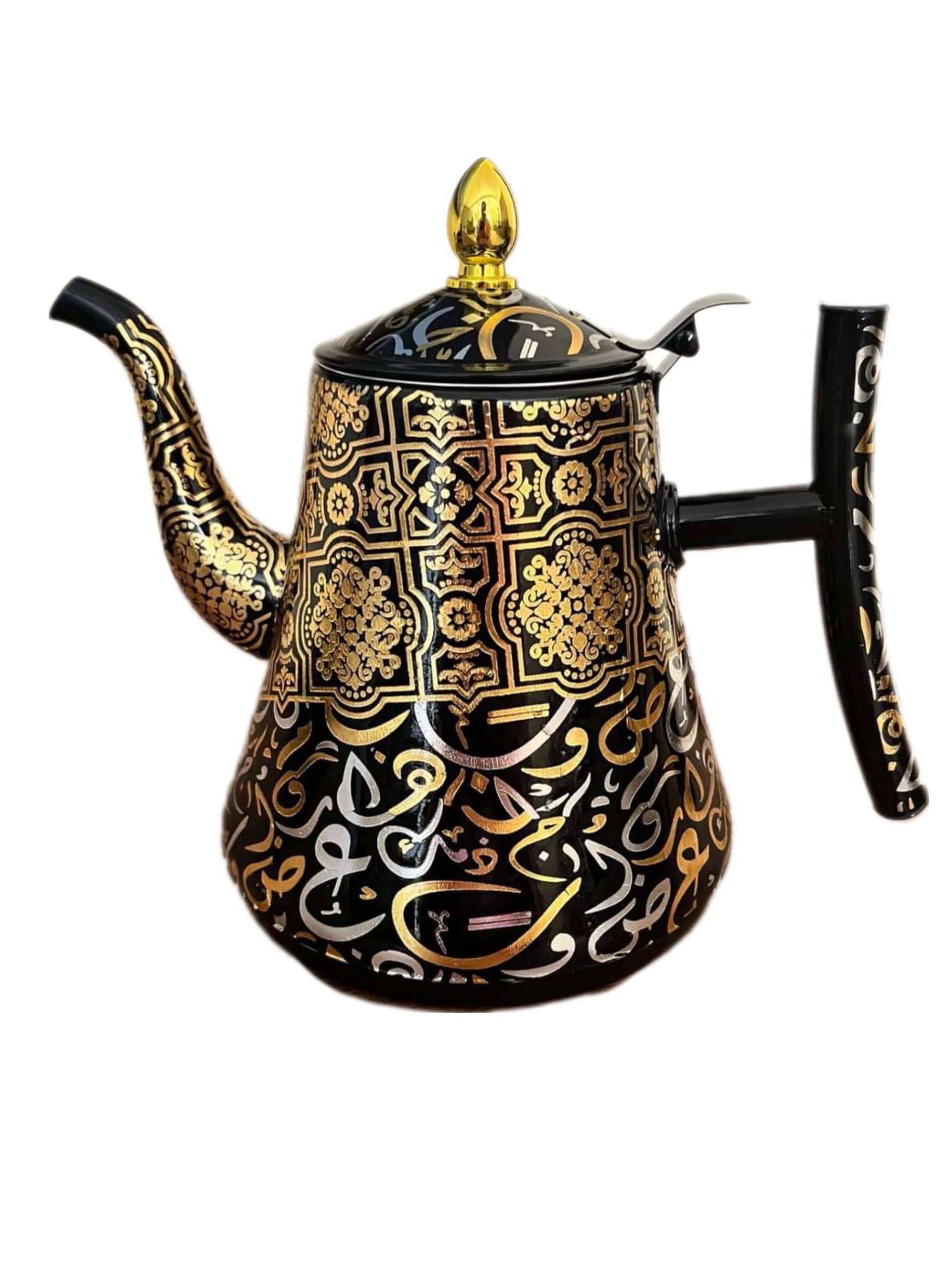 1000333982.jpg Tea Kettle Black/ Gold 1.5L - Image 1