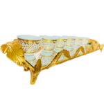 Arabic Coffer Set White and Gold - Image 3