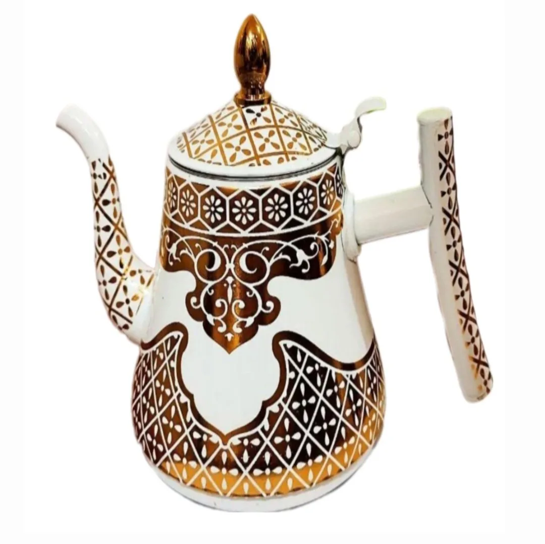 1000340643-2.jpg Tea Kettle white/ Gold 1.5L - Image 1