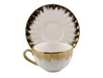 Tea And Coffee set 24 pc White/ Gold - Image 6