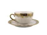 Tea And Coffee set 24 pc White/ Gold - Image 4