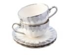 Tea And Coffee set 24 pc White/ Silver - Image 6