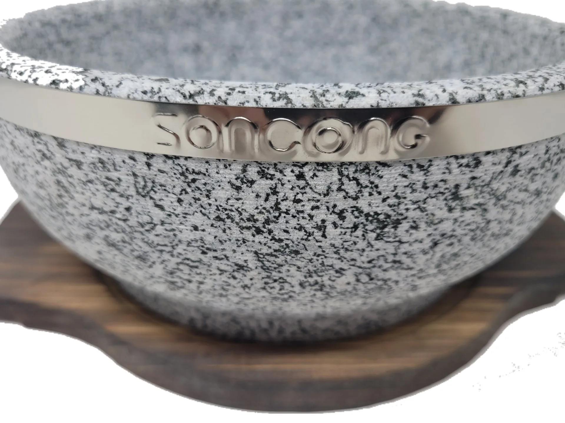 Stone Bowl With Wooden Coaster - Image 6