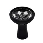 Silicone Head With Glass Black