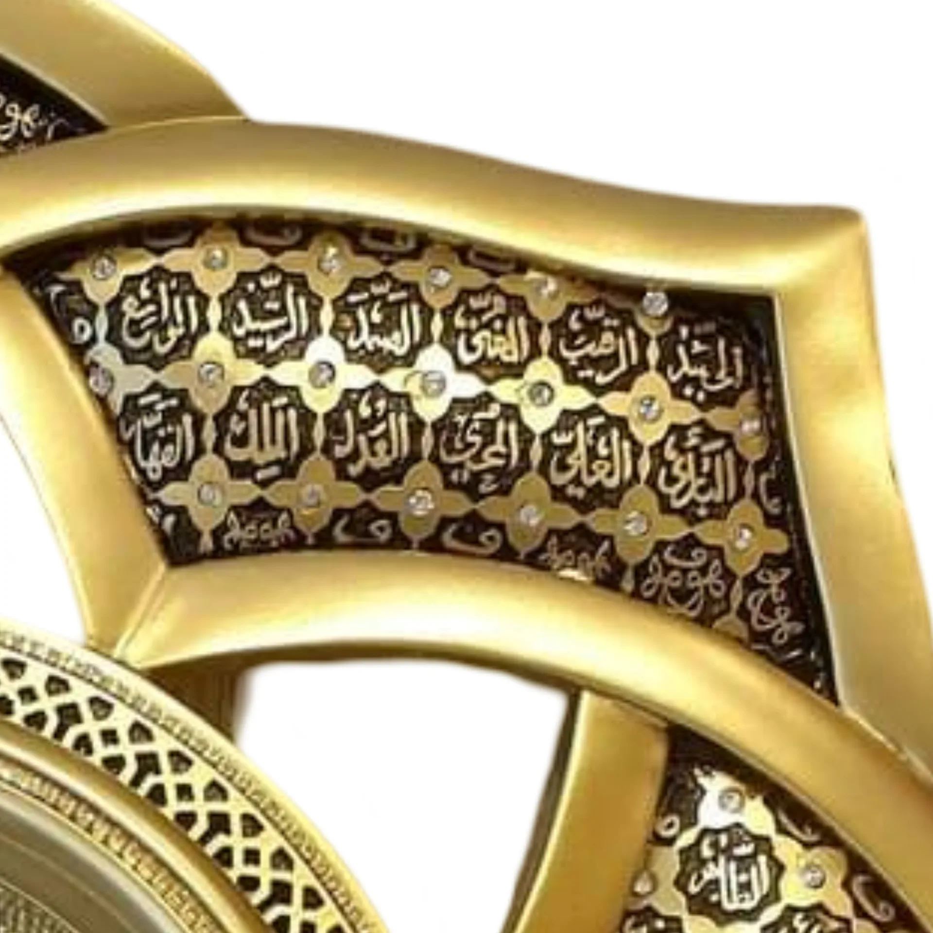 Wall Clock 99 names of Allah Silver - Image 3