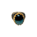 Agate Black Ring Size 9.5 - Image 2