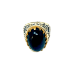 Agate Black Ring Size 9.5 - Image 2