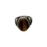 Brown Agate Ring Size 10 - Image 2