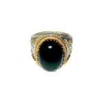 Agate Black Ring Size 10 - Image 2