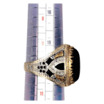 Agate Black Ring Size 10 - Image 3