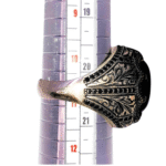 Agate Black Ring Size 11 - Image 3