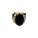 Agate Black Ring Size 11 - Image 2