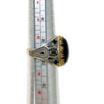 Agate Black Ring Size 11 - Image 3