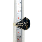 Agate Black Ring Size 11 - Image 3