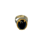 Agate Black Ring Size 10 - Image 2