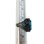 Crystal Blue Ring Size 9 - Image 3
