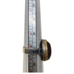 Agate Brown Ring Size  10.5 - Image 3