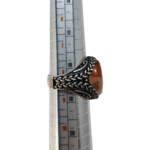 Agate Brown Ring Size 8 - Image 3