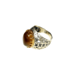 Agate Light Brown Ring Size 9.5