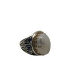 Agate White Ring Size 11