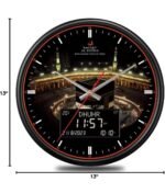 AL-FATIHA Round Wall Automatic Azan Athan Prayer Clock - Image 2