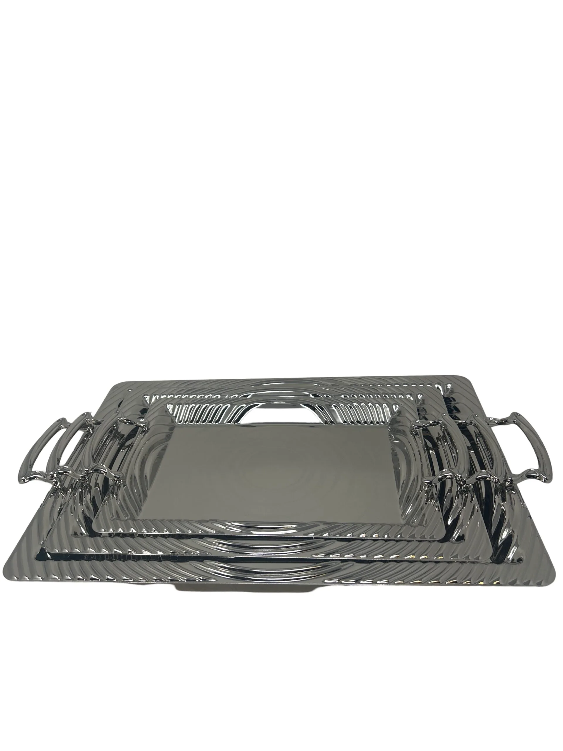 Silver Tray Set - Image 1