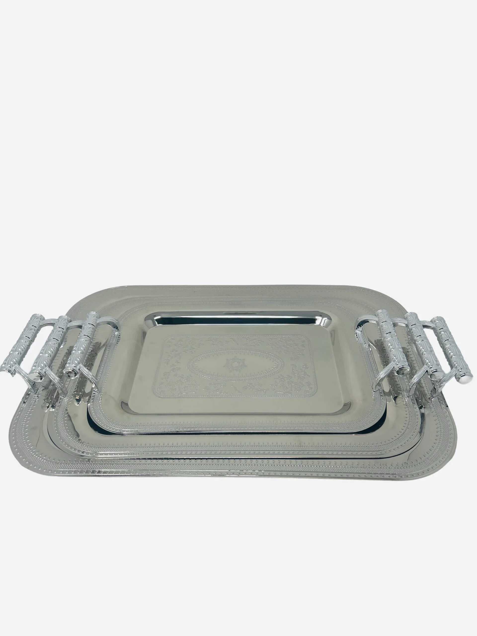 Silver Trays Set - Image 1