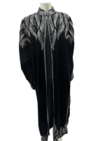 Black Abaya/ Dress with Beads - Image 3