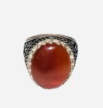 Agate Brown Ring Size 7 - Image 2