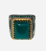 Agate Green Ring Size 10 - Image 2