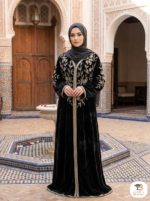 Black Abaya/ Dress with Beads