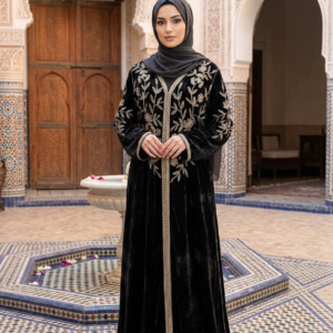 Black Abaya/ Dress with Beads