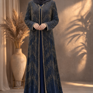 Black Abaya/ Dress with Beads