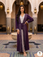 Little girls silver abaya