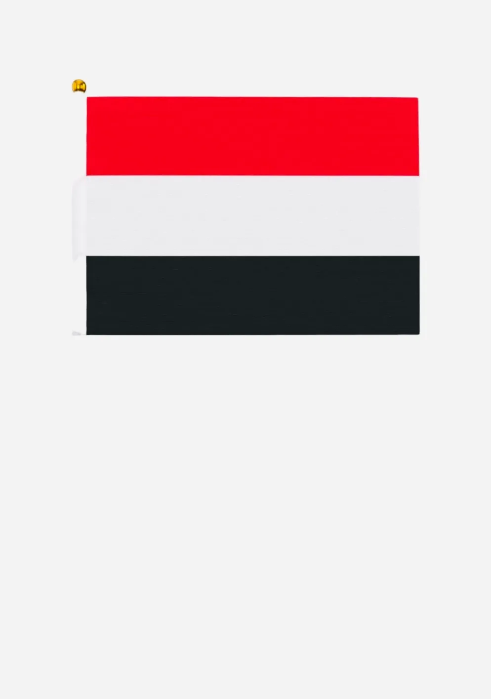 Flag of Yemen 5.5x8.2in Double-Sided Printed Hand-Held Flag - Image 1