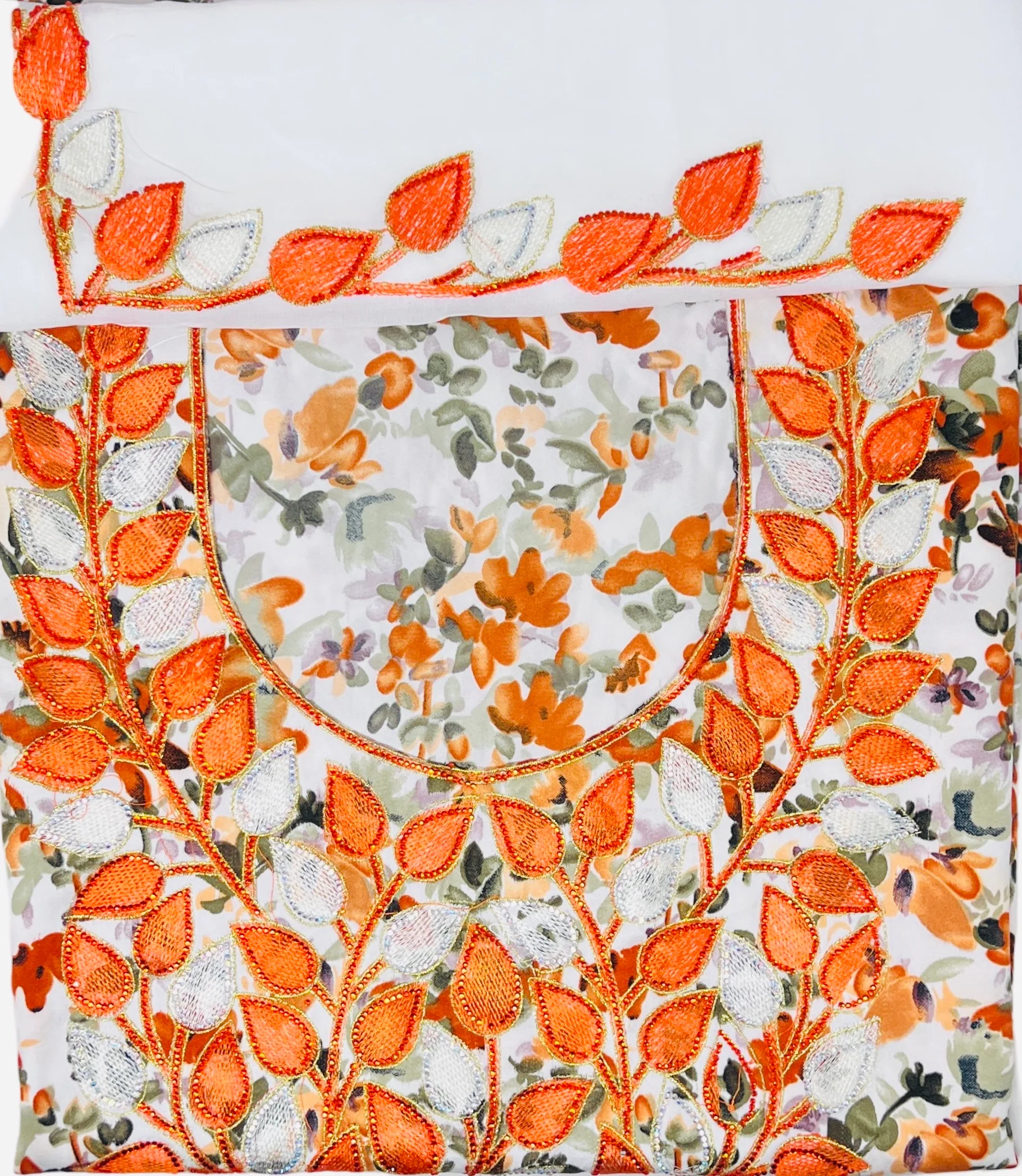 Mukhoor with embroidered design with hijab - Image 1